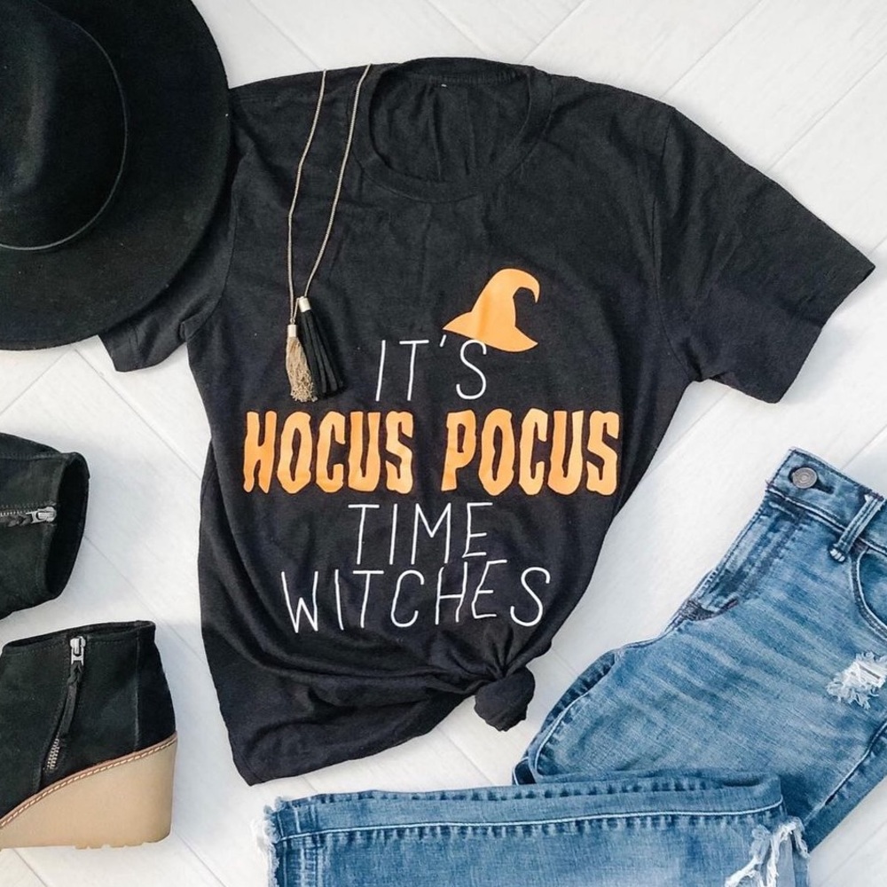 Black short sleeve Halloween shirt